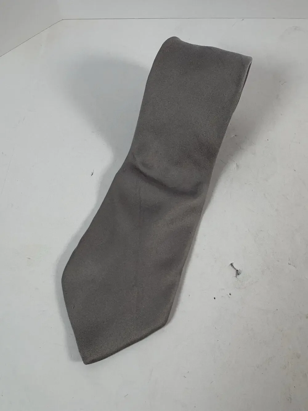 Donald J Trump Signature Collection Silver Satin Silk Blend Necktie Formal